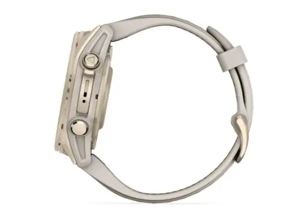 Garmin fenix 8 - 43 mm AMOLED Sapphire smartwatch Soft Gold Fog grey