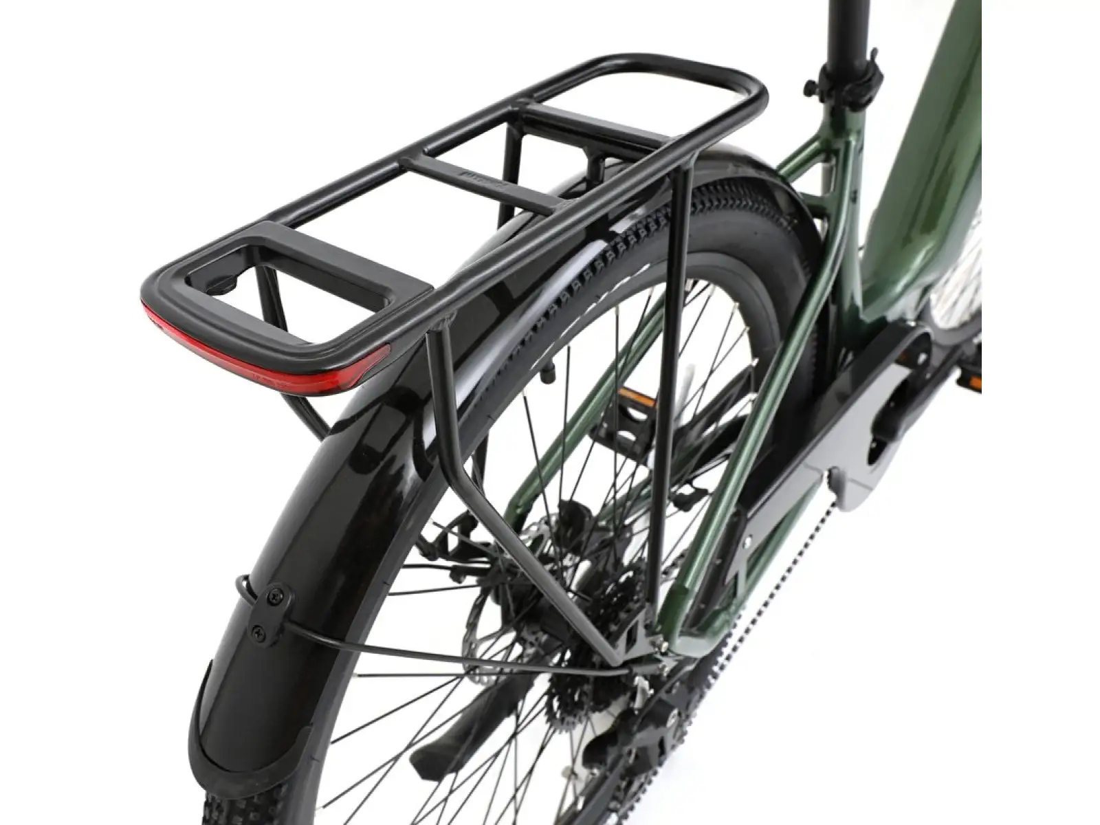 CANULL City 2 720 Wh rower elektryczny z niskim przekrokiem forest green