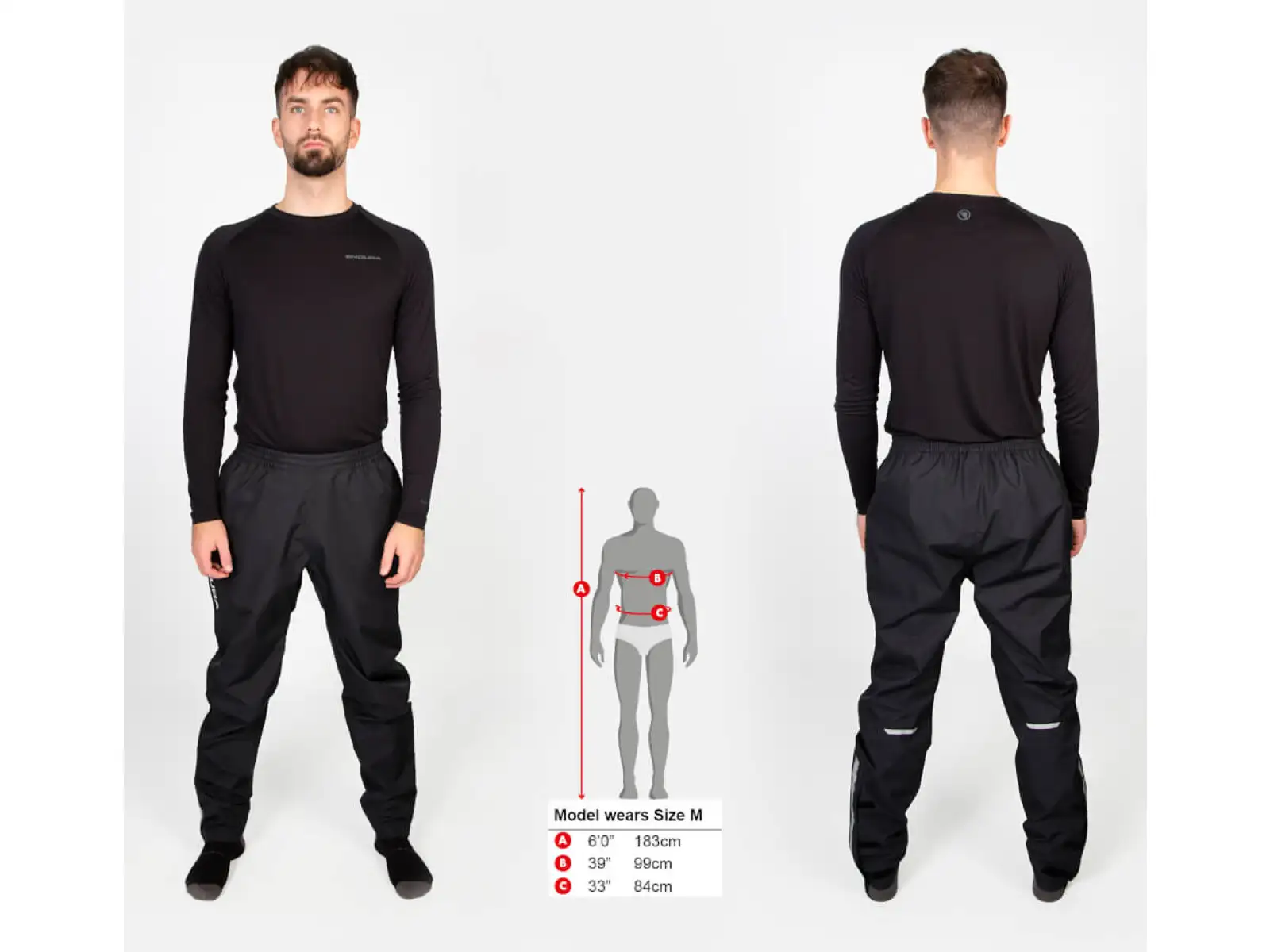 Endura Hummvee Transit męskie wodoodporne spodnie Black