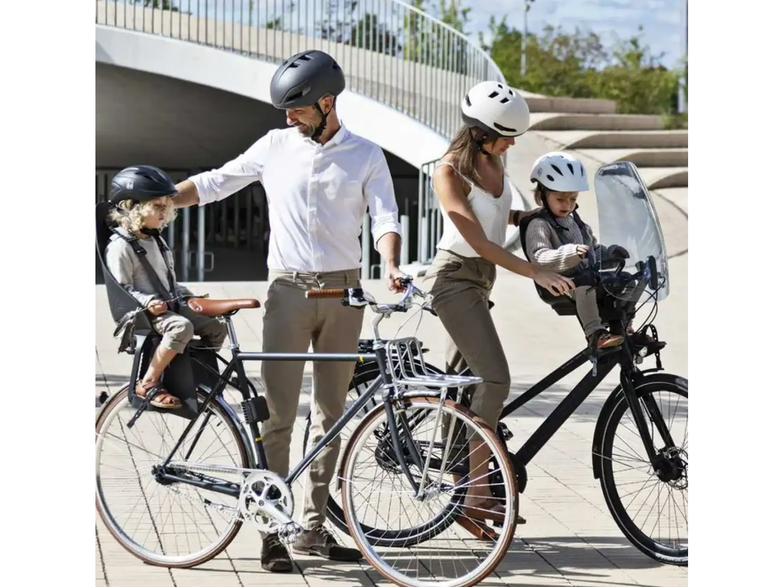 Urban Iki Ta-ke przedni fotelik z uchwytem MTB/ATB Bincho Black/Kurumi Brown