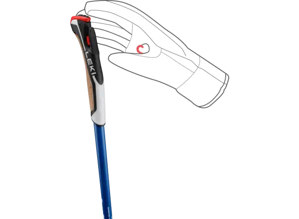 Leki PRC 850 TR kije do biegania Naturalcarbon-regal blue light-white