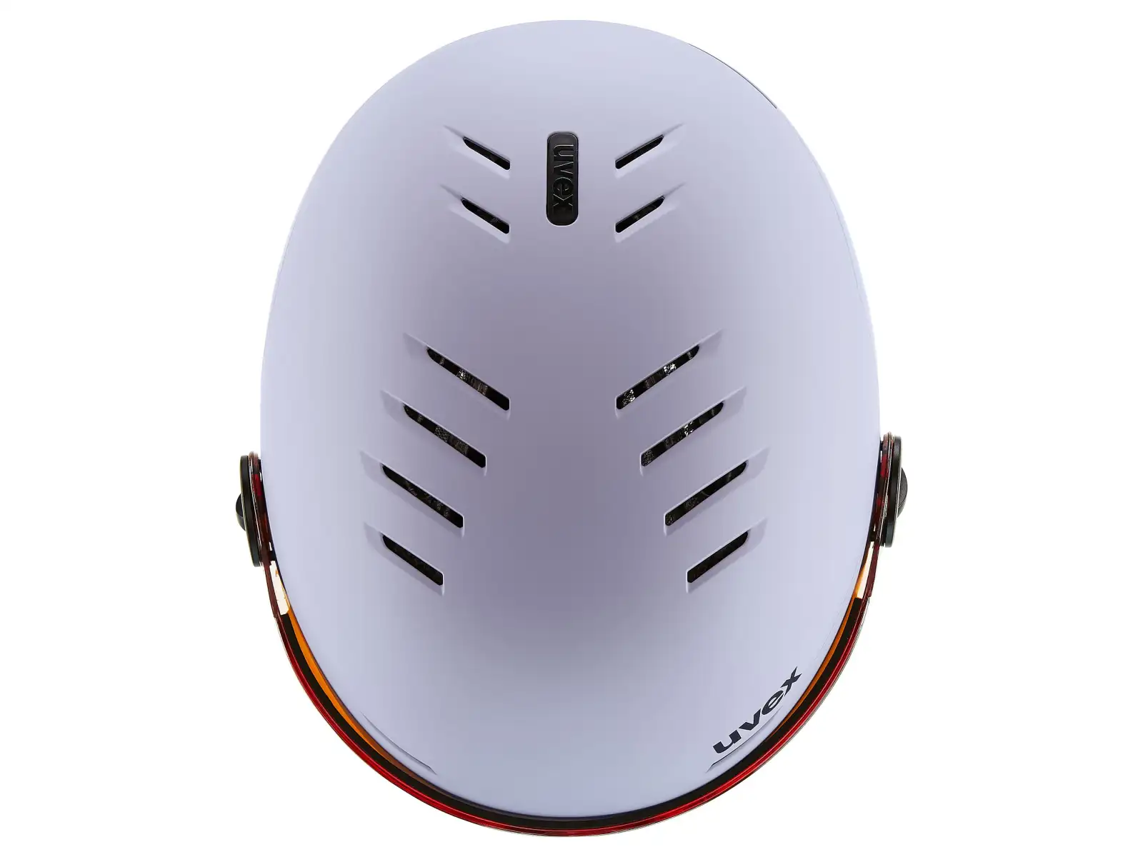 Uvex Rocket Jr Visor kask narciarski cool lavender abstract matt