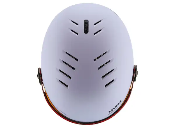 Uvex Rocket Jr Visor kask narciarski cool lavender abstract matt