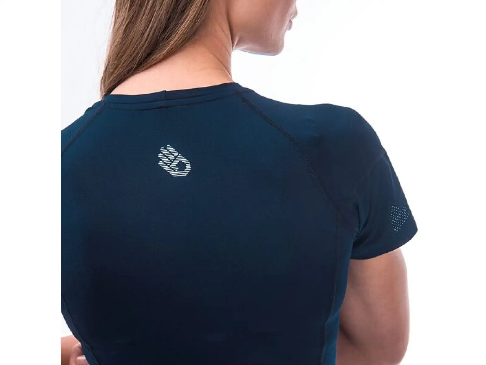 Sensor Coolmax Tech damska koszulka krótki rękaw Deep Blue