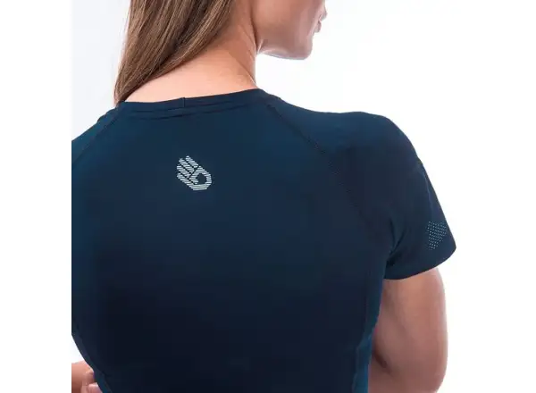 Sensor Coolmax Tech damska koszulka krótki rękaw Deep Blue