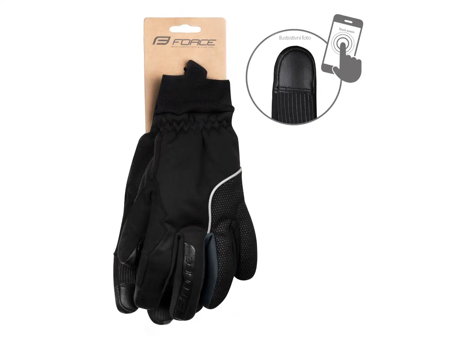 Force ARCTIC PRO zimowe rękawice czarna