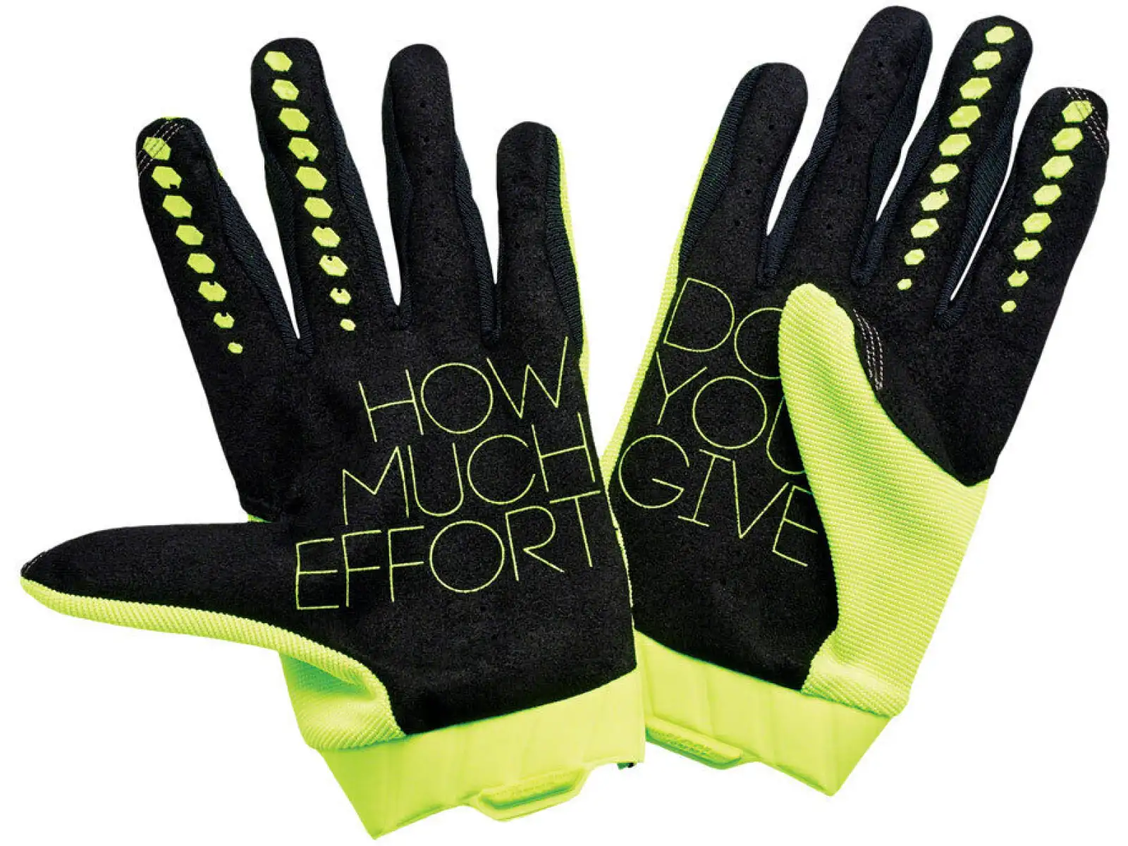 100% Geomatic męskie rękawice Fluo Yellow