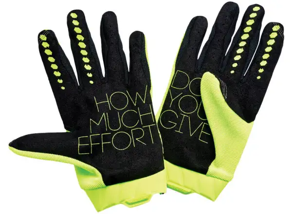 100% Geomatic męskie rękawice Fluo Yellow