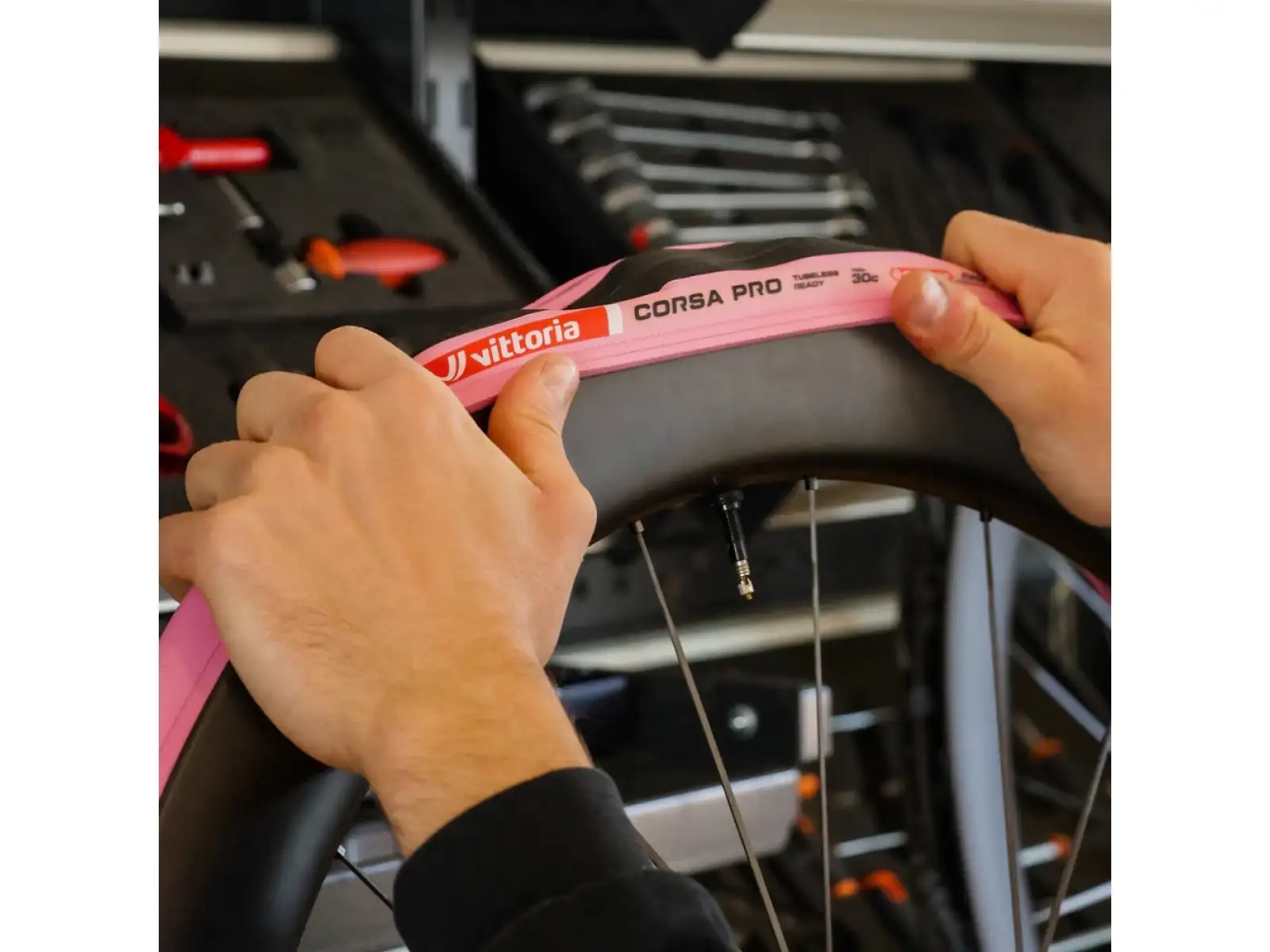 Vittoria Corsa Pro Pink TLR G2.0 30-622 opona szosowa kevlarowa