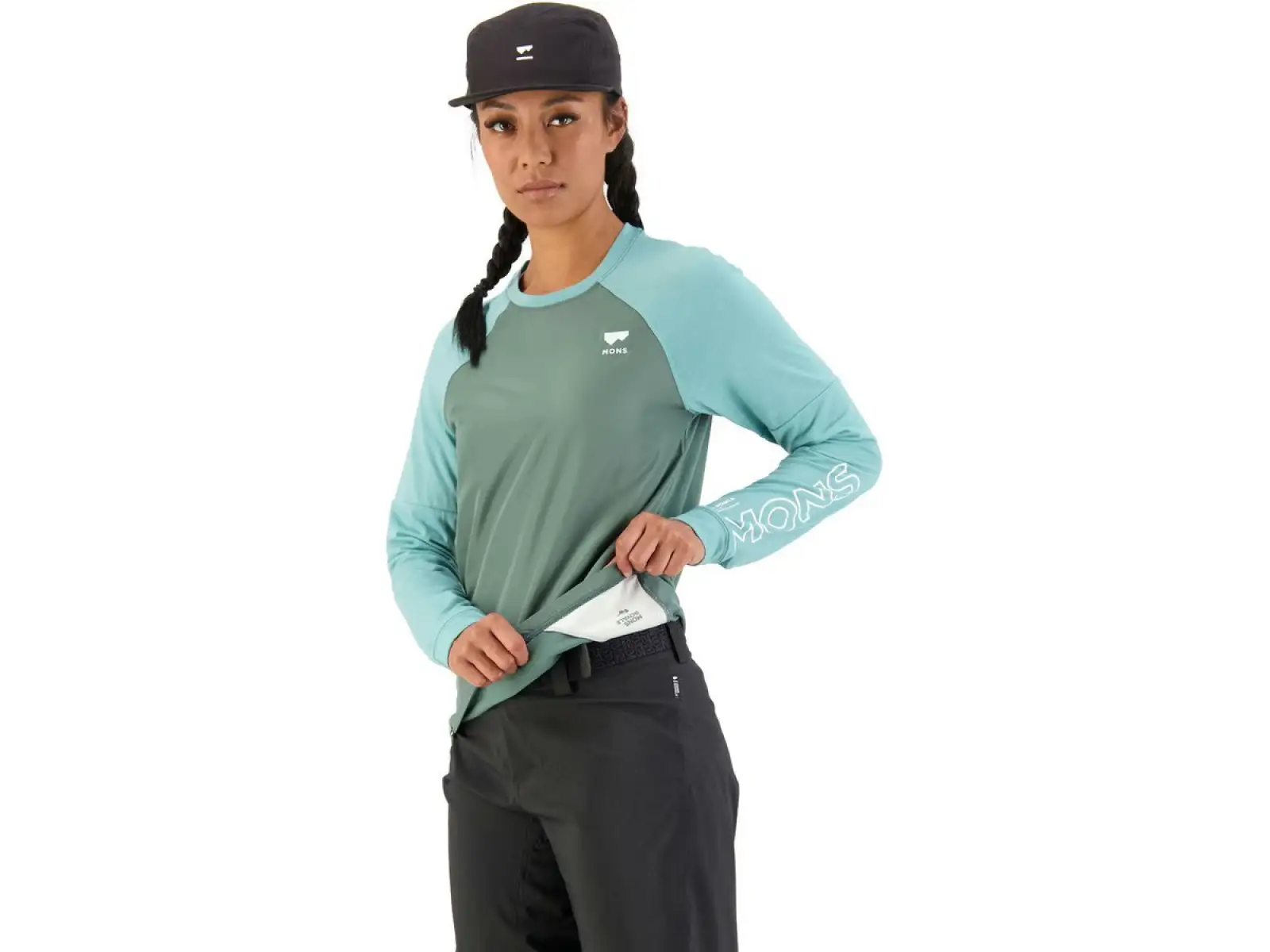Mons Royale Tarn Merino Shift Wind damski dres długi rękaw sage/burnt sage