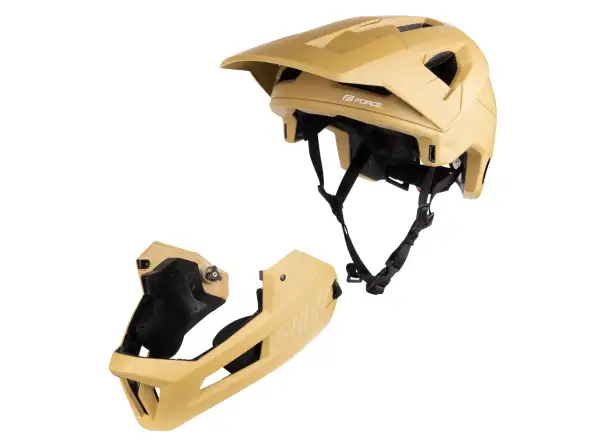 Force Venom downhill kask brązowy