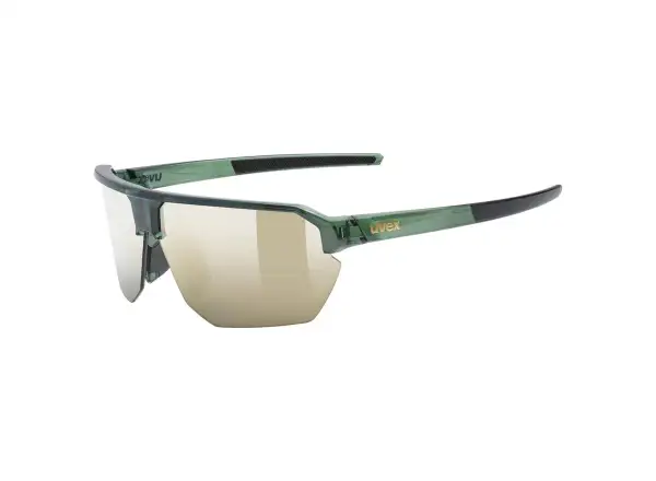 Uvex Vectiv Set okulary przeciwsłoneczne Olive Transparent/Mirror Gold
