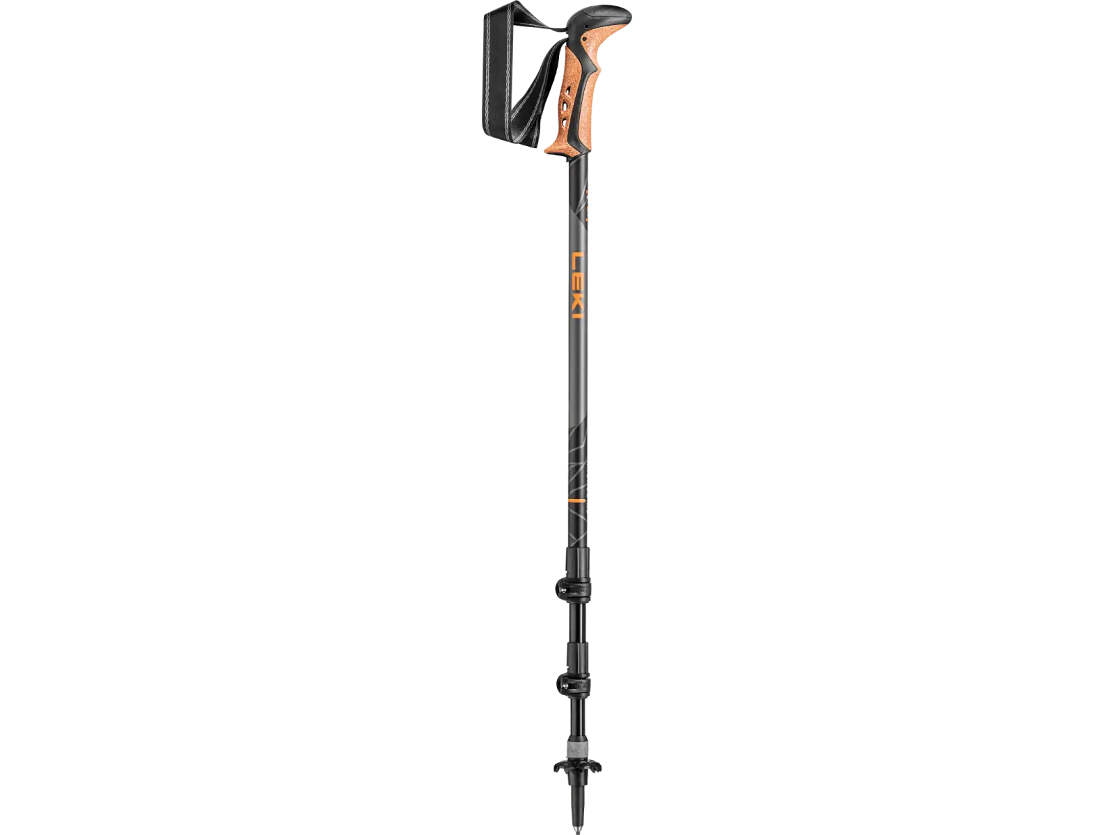 Leki Khumbu AS kije trekkingowe Anthracite/Orange roz. 110 - 145cm