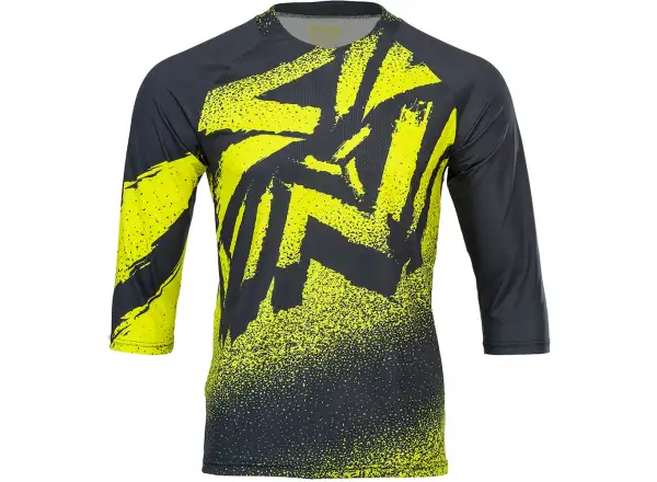 Silvini Brunello męska koszulka rowerowa 3/4 rękaw black/neon