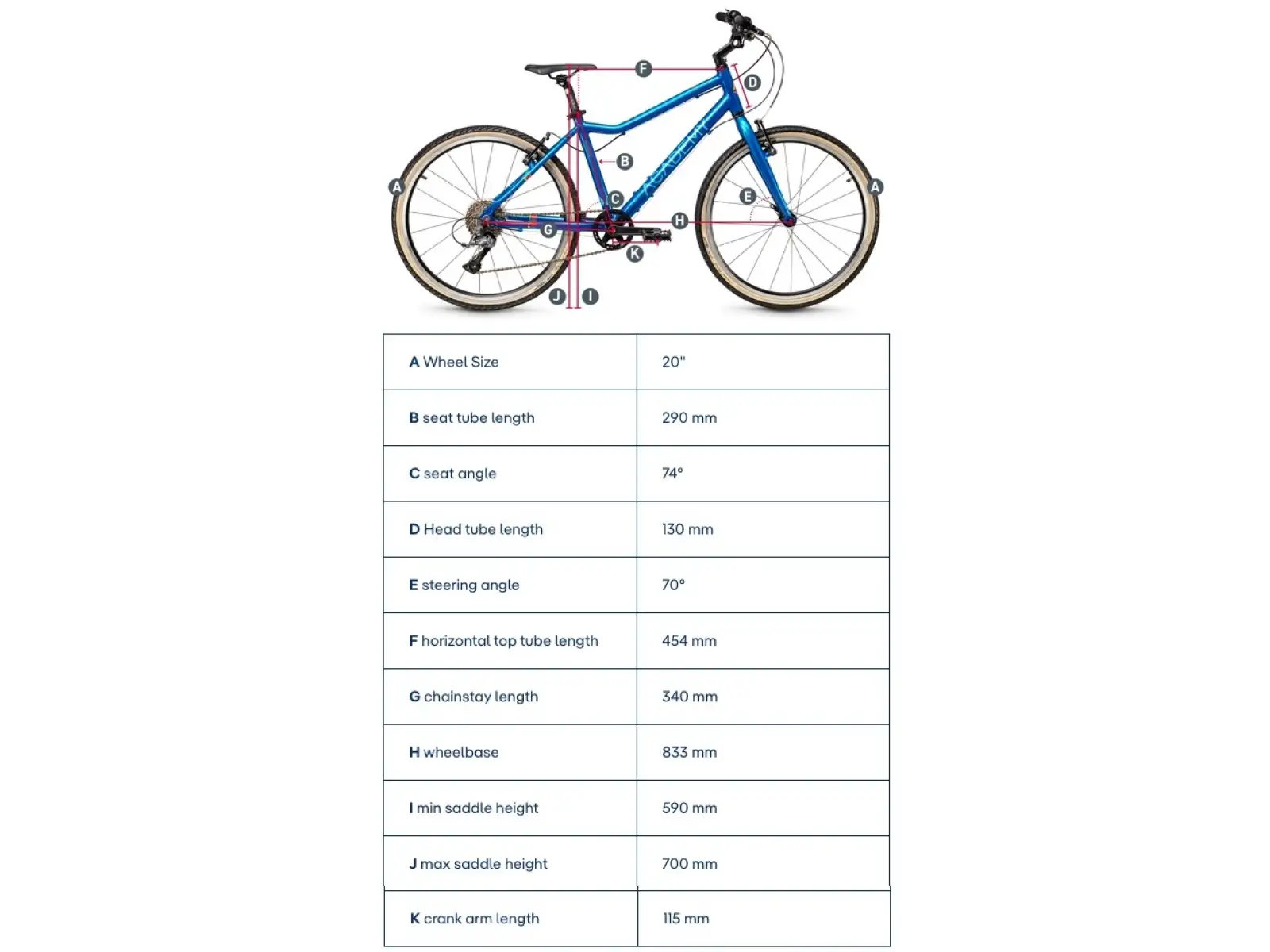 Academy Grade 4 rower dziecięcy 20" fioletowa