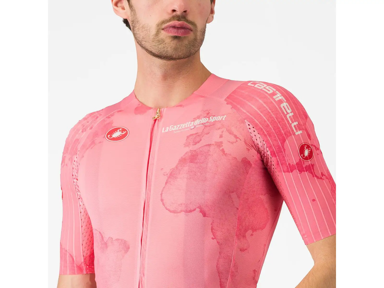 Castelli Giro 108 Race 8S męska koszulka z krótkim rękawem Rosa Giro