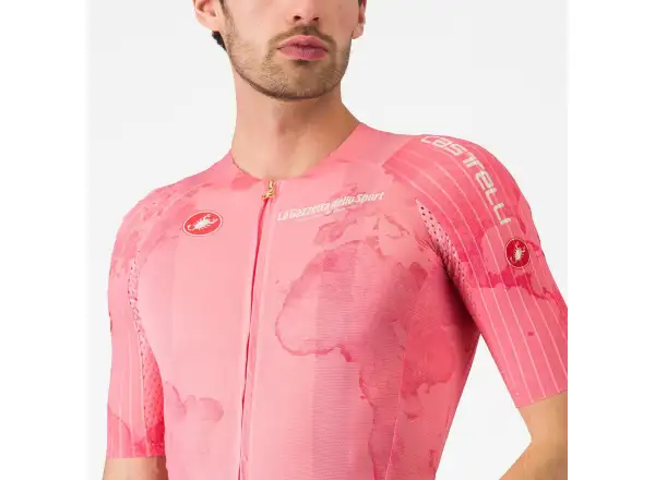 Castelli Giro 108 Race 8S męska koszulka z krótkim rękawem Rosa Giro