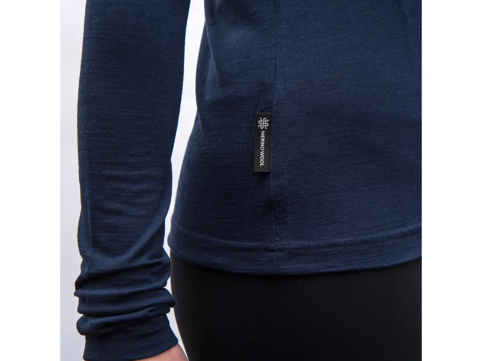 Sensor Merino Active Songbirds damska koszulka dlugi rekaw Deep Blue