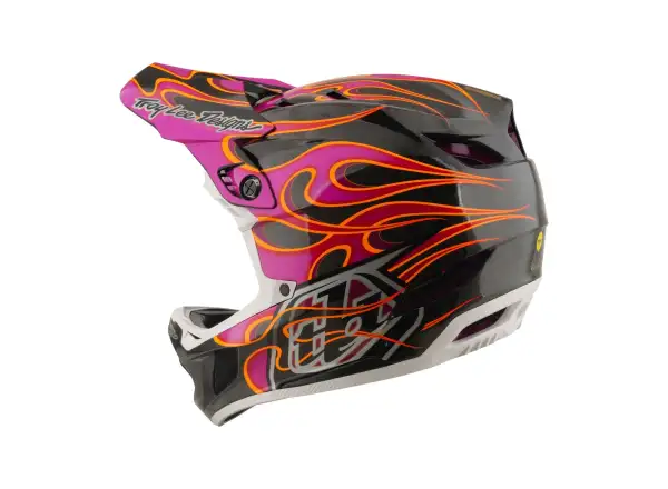 Troy Lee Designs D4 Carbon MIPS kask Torched Carbn/Magenta