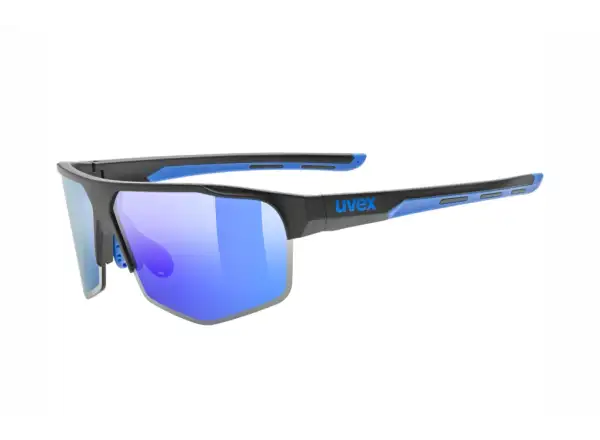 Uvex Axos Set okulary Black Matt/Mirror Blue