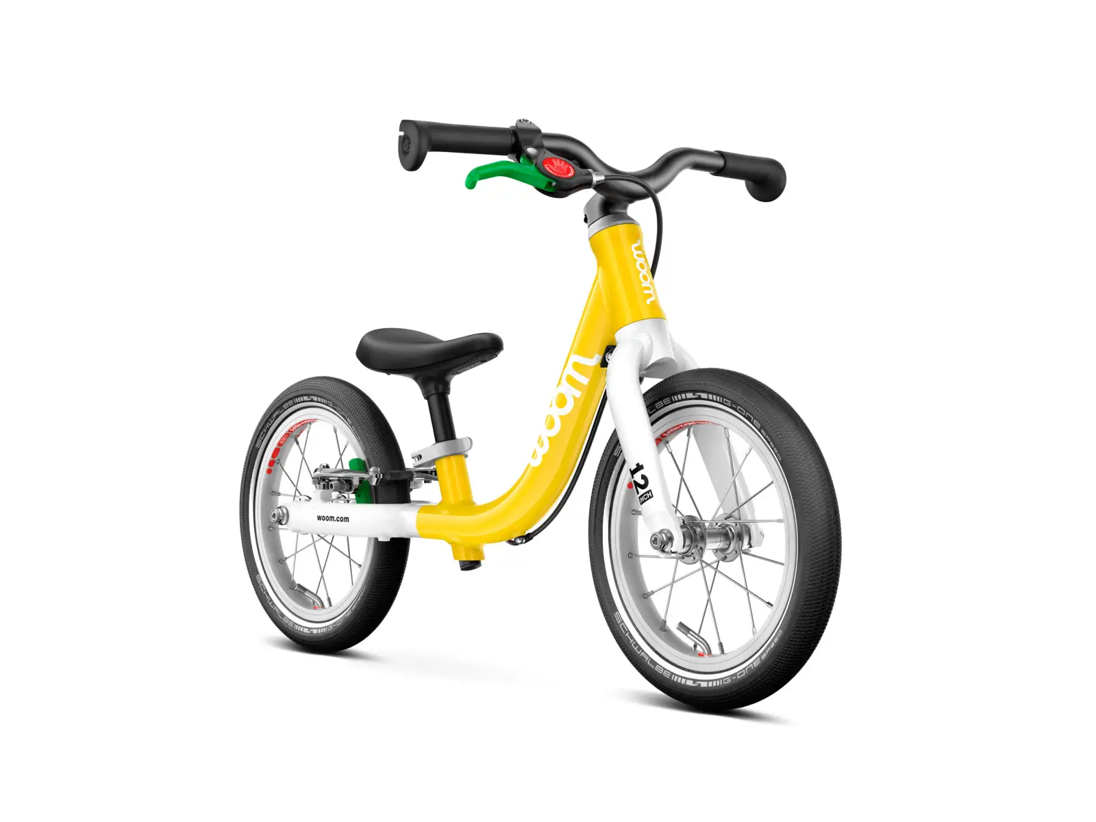 Woom GO 1 rowerek dziecięcy biegowy 12" Vibrant Yellow