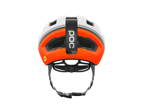 POC Omne Beacon MIPS szosowy kask Hydrogen White/Fluorescent Orange Matt