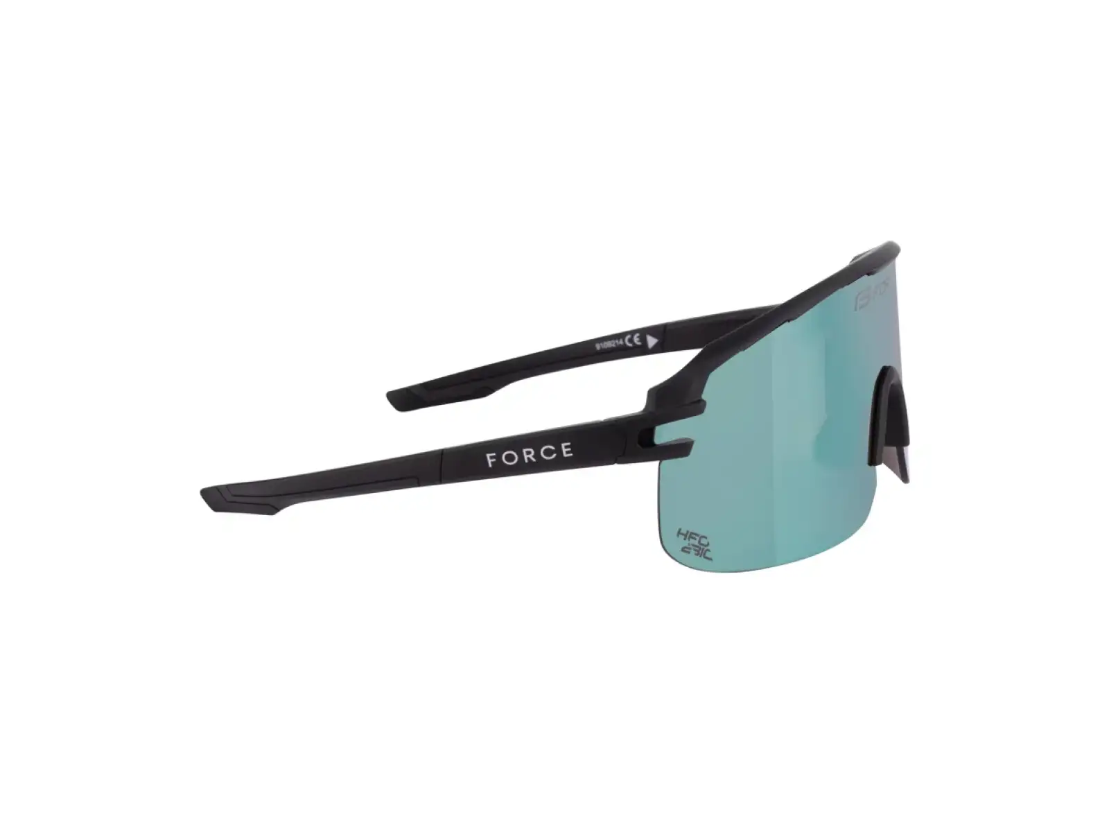 Force Epic okulary rowerowe czarne/niebieskie lustrzane szkło