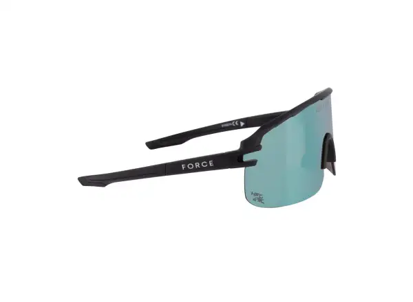 Force Epic okulary rowerowe czarne/niebieskie lustrzane szkło