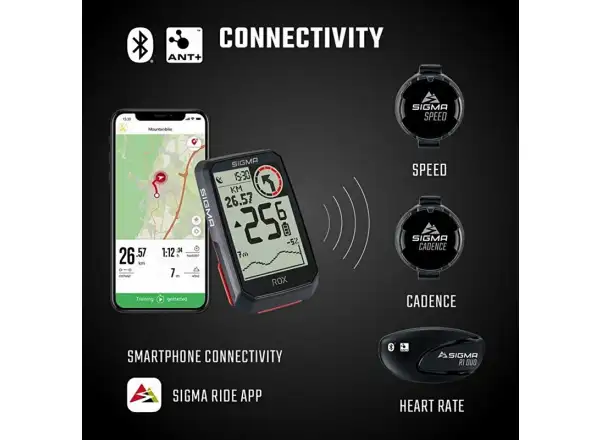 Sigma ROX 4.0 GPS computer SET z czujnikami czarna