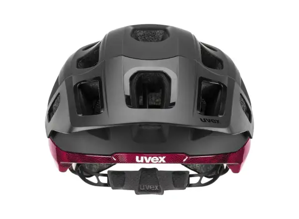 Uvex React Mips kask Black/Ruby Red Matt