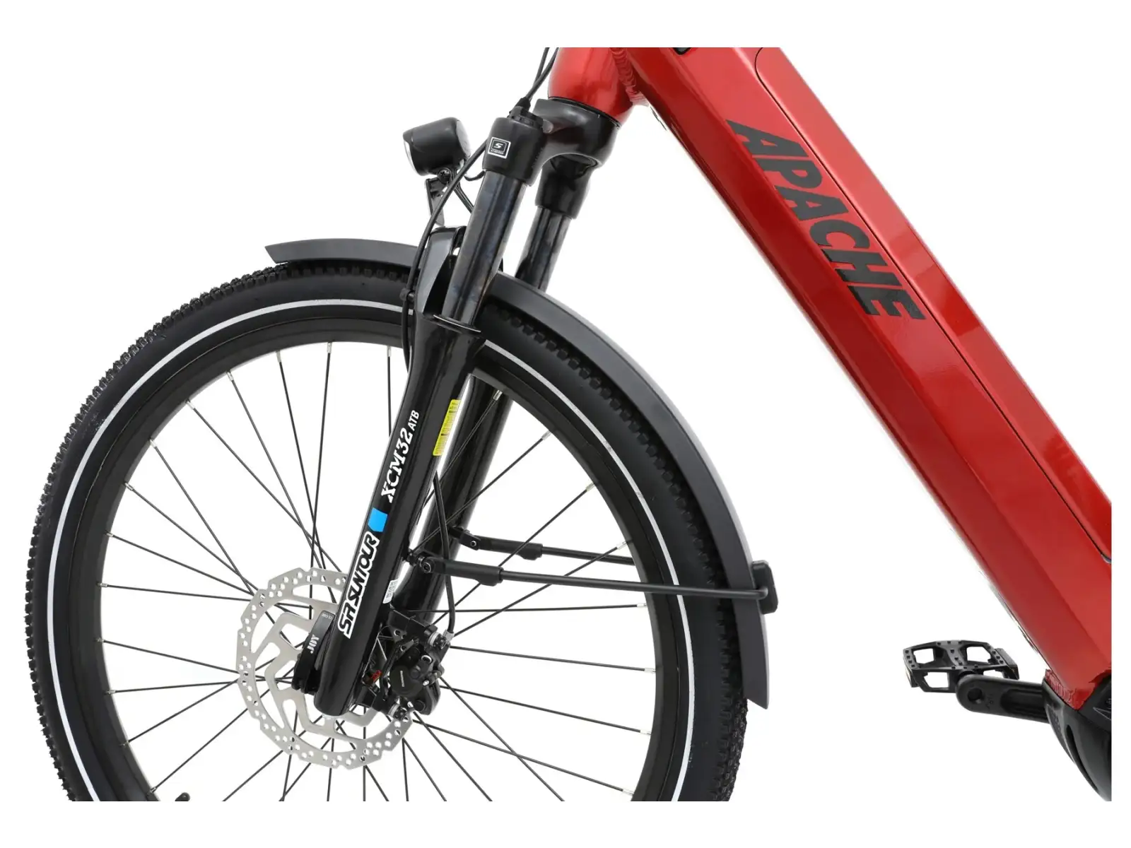 APACHE Rio Grande 3 MX 720 Wh rower elektryczny z niskim przekrokiem czerwony
