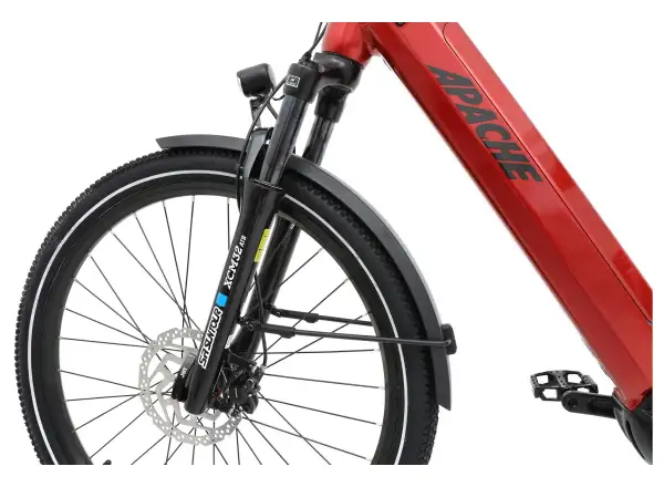 APACHE Rio Grande 3 MX 720 Wh rower elektryczny z niskim przekrokiem czerwony