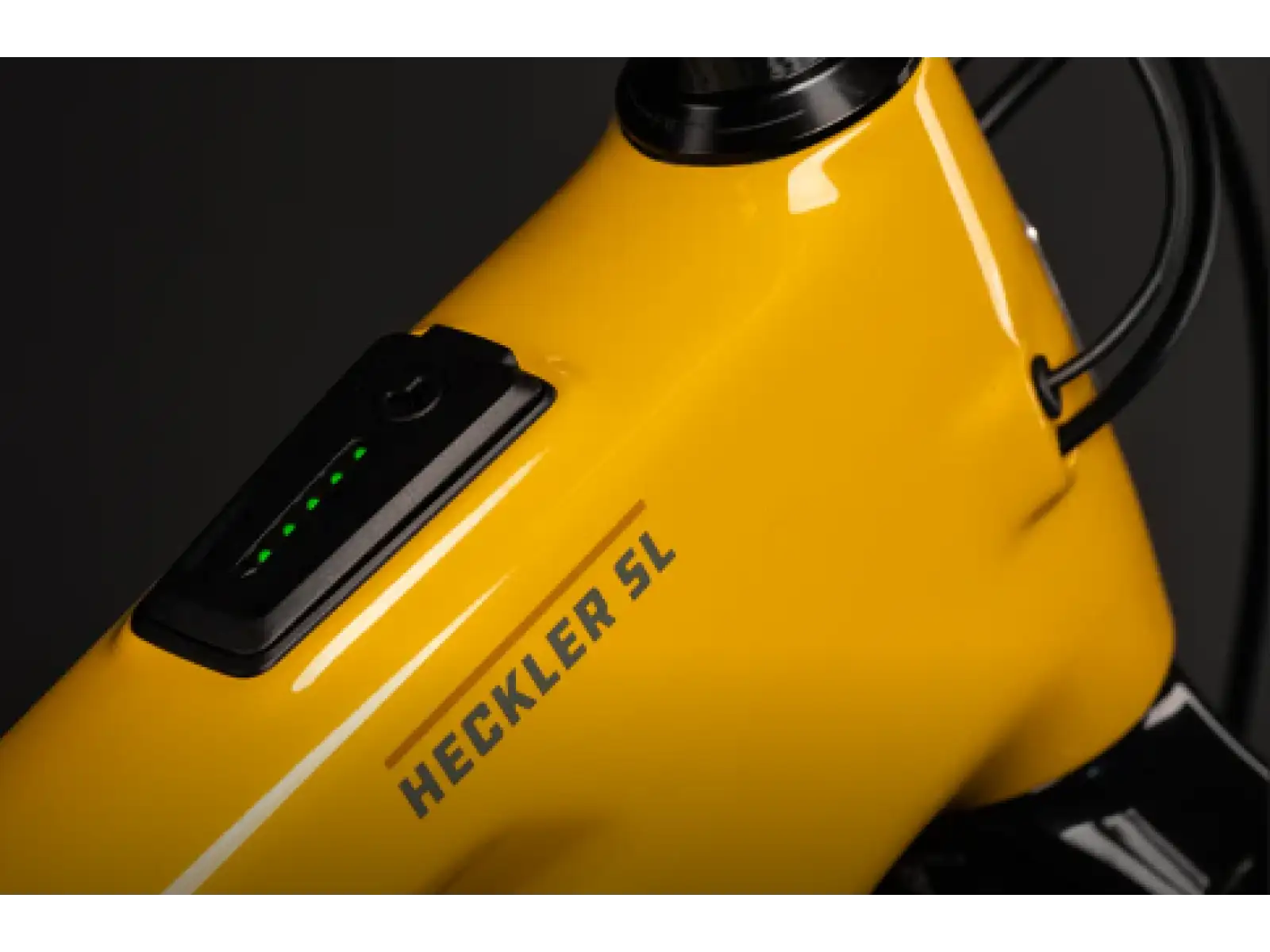 Santa Cruz Heckler SL 1 C 70 rower elektryczny z pełnym zawieszeniem Gloss Mustard Yellow