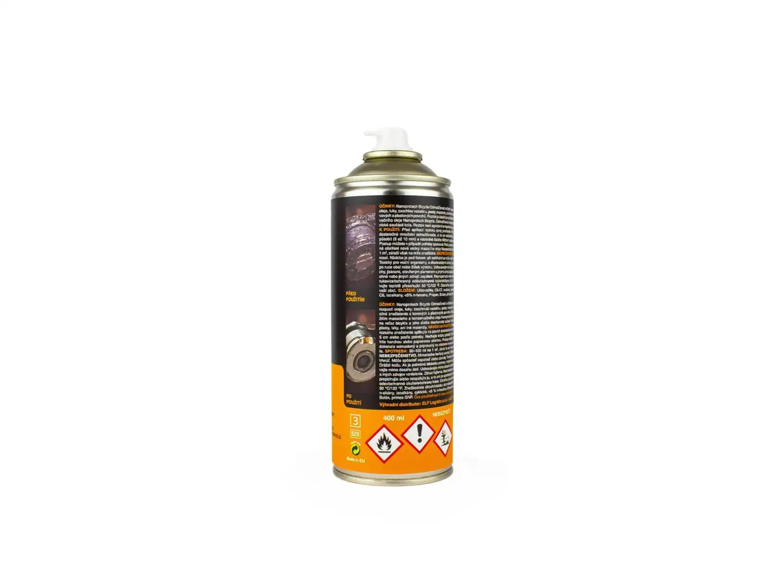 Nanoprotech Bicycle odtłuszczający i czyszczący spray do łańcucha 400 ml