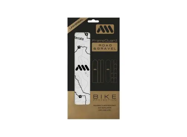 All Mountain Style ochronne naklejki na ramę Gravel/Road Sterrato Black