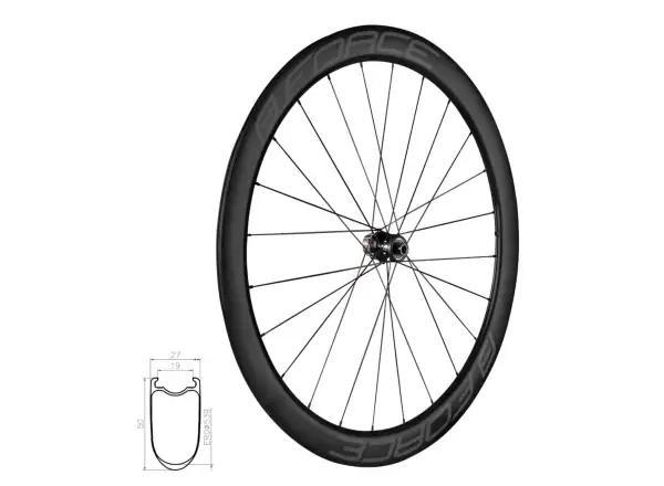 Force Team SP Karbon Disc szosowe wyplecione koło tylne 12x142 mm 50 mm bębenek Shimano HG11