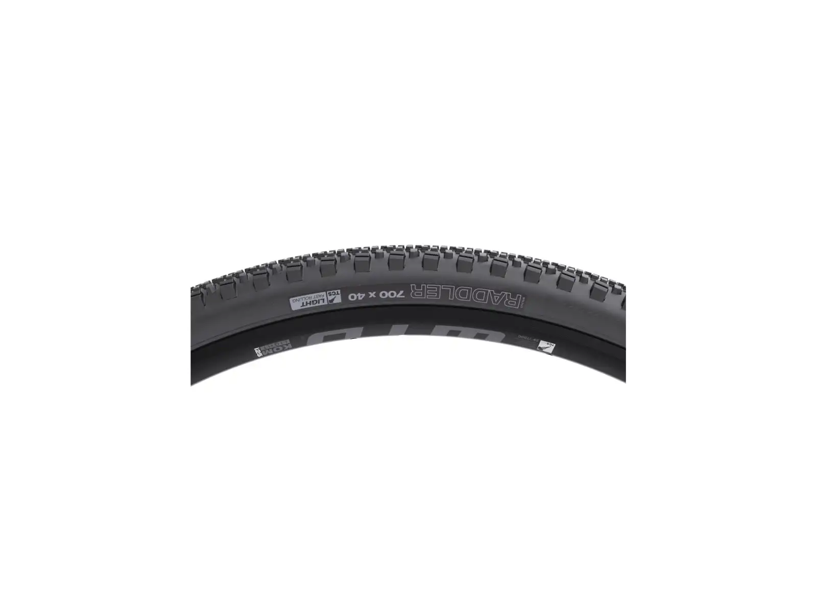 WTB Raddler TCS Tubeless Light Fast Rolling opona kevlar czarna