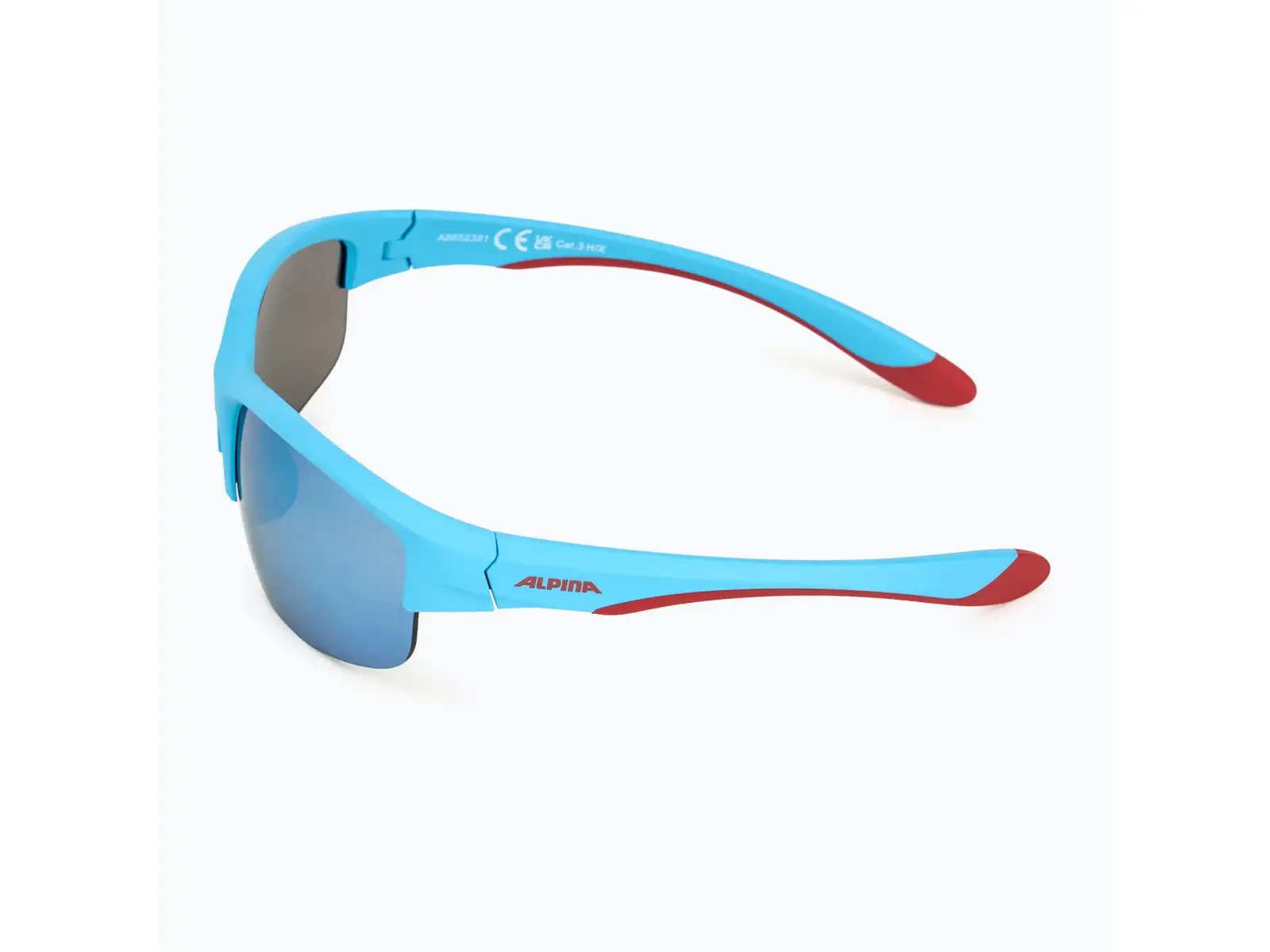Alpina Flexxy Youth HR dziecięce okulary Blue-Red Matt/Blue mirror