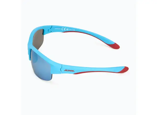 Alpina Flexxy Youth HR dziecięce okulary Blue-Red Matt/Blue mirror
