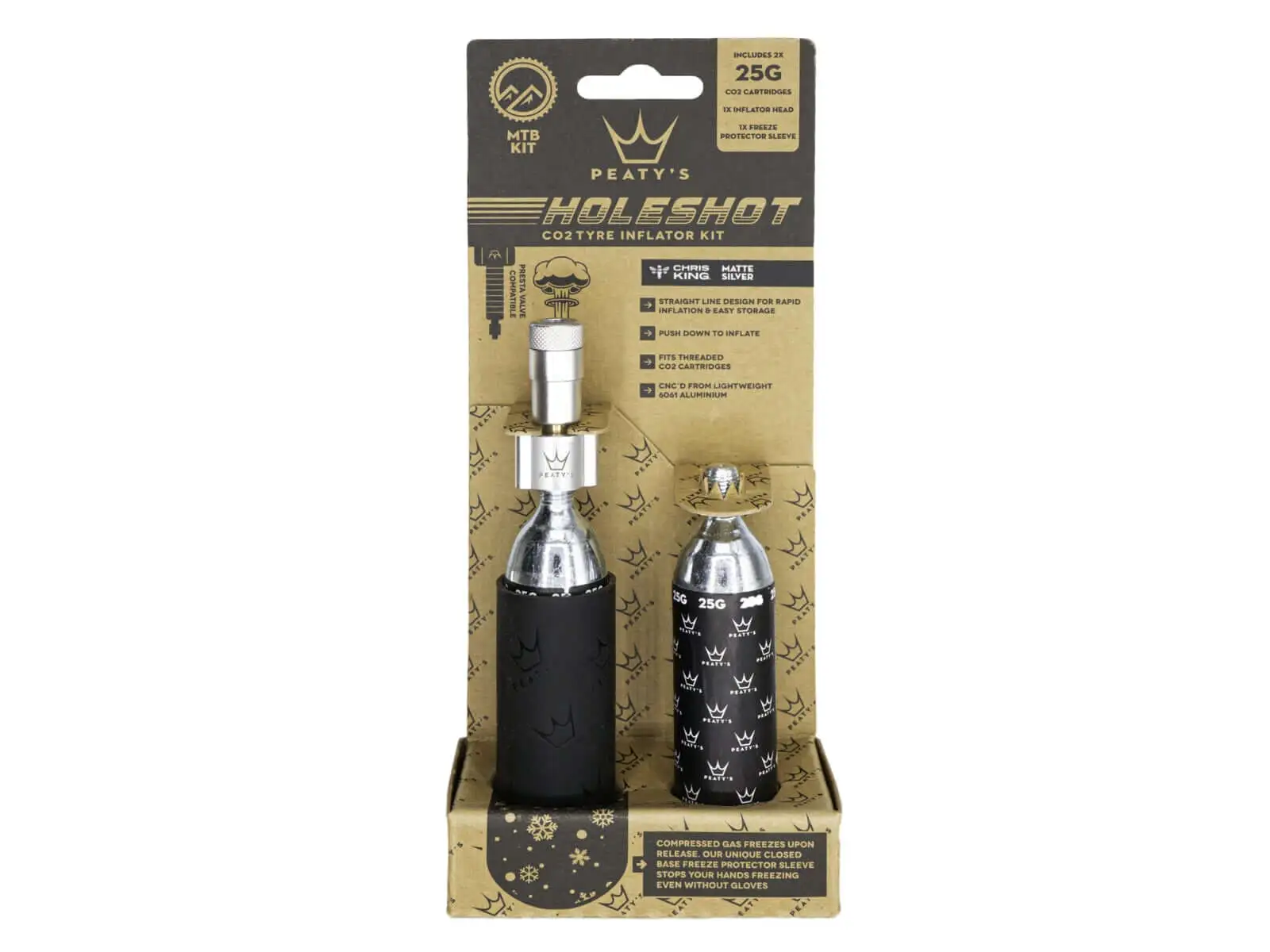 Peatys Holeshot CO2 zestaw 25 g Silver