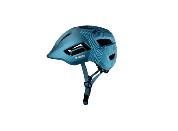 R2 Pulse dziecięcy kask rowerowy petrol niebieska/jasnoniebieska