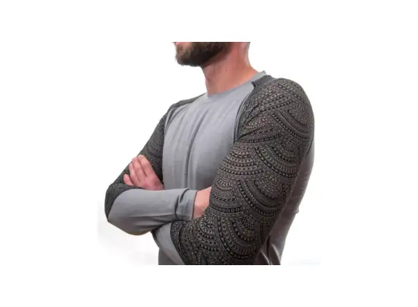 Sensor Merino Impress męska koszulka z długim rękawem szara/Maori