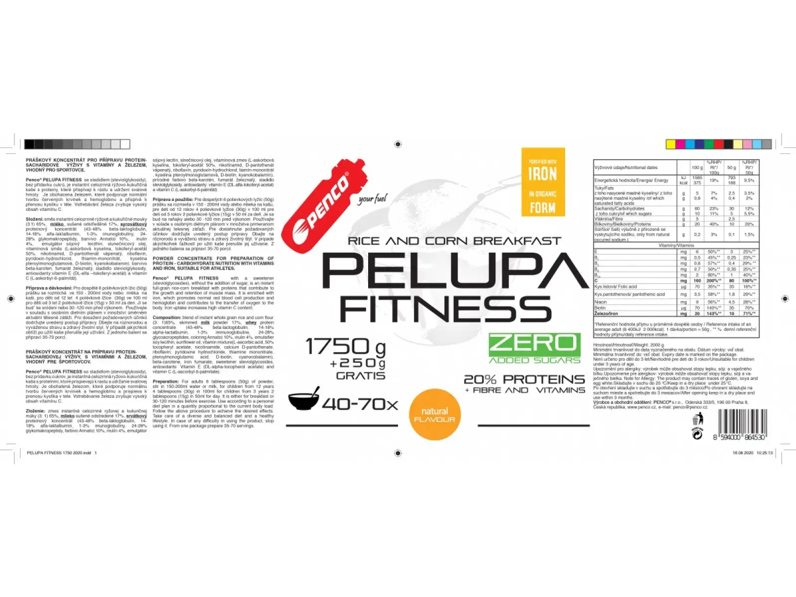 Penco Pelupa Fitness 1750 g