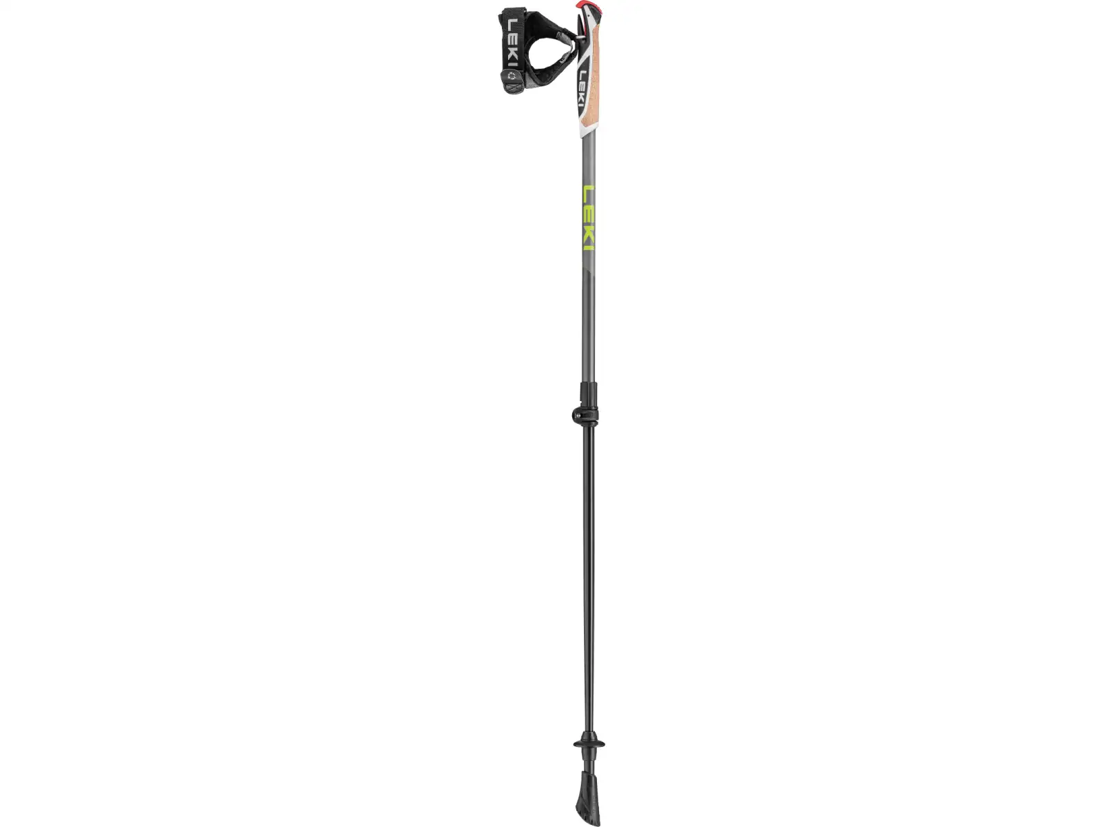Leki Spin Shark kije trekkingowe Grey/Dark Anthracite/Lime rozm. 100-130 cm