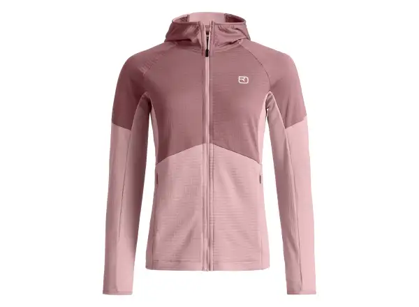 Ortovox Fleece Light Grid Hoody damska bluza Dawn Rose