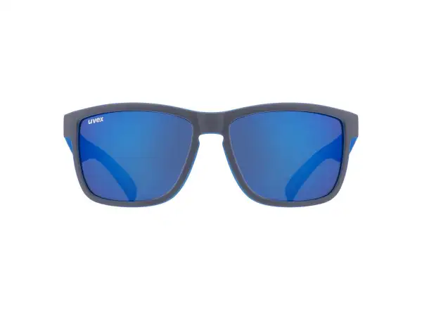 Uvex LGL 39 okulary Grey Mat Blue/Mirror Blue