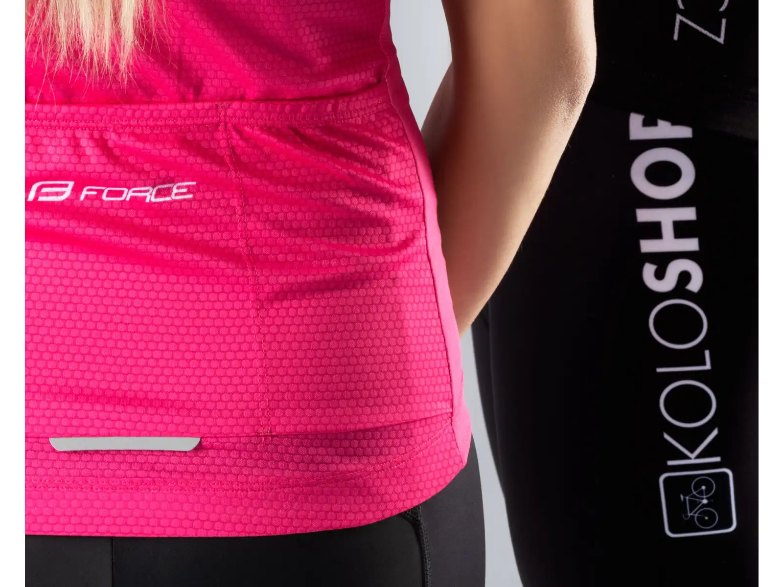 Koloshop Force damski dres krótki rękaw Lady růžová