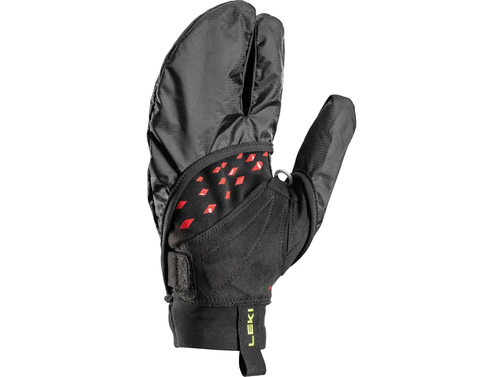 Leki Ultra Trail Storm Shark rękawice do biegania Black/Red/Neon Yellow