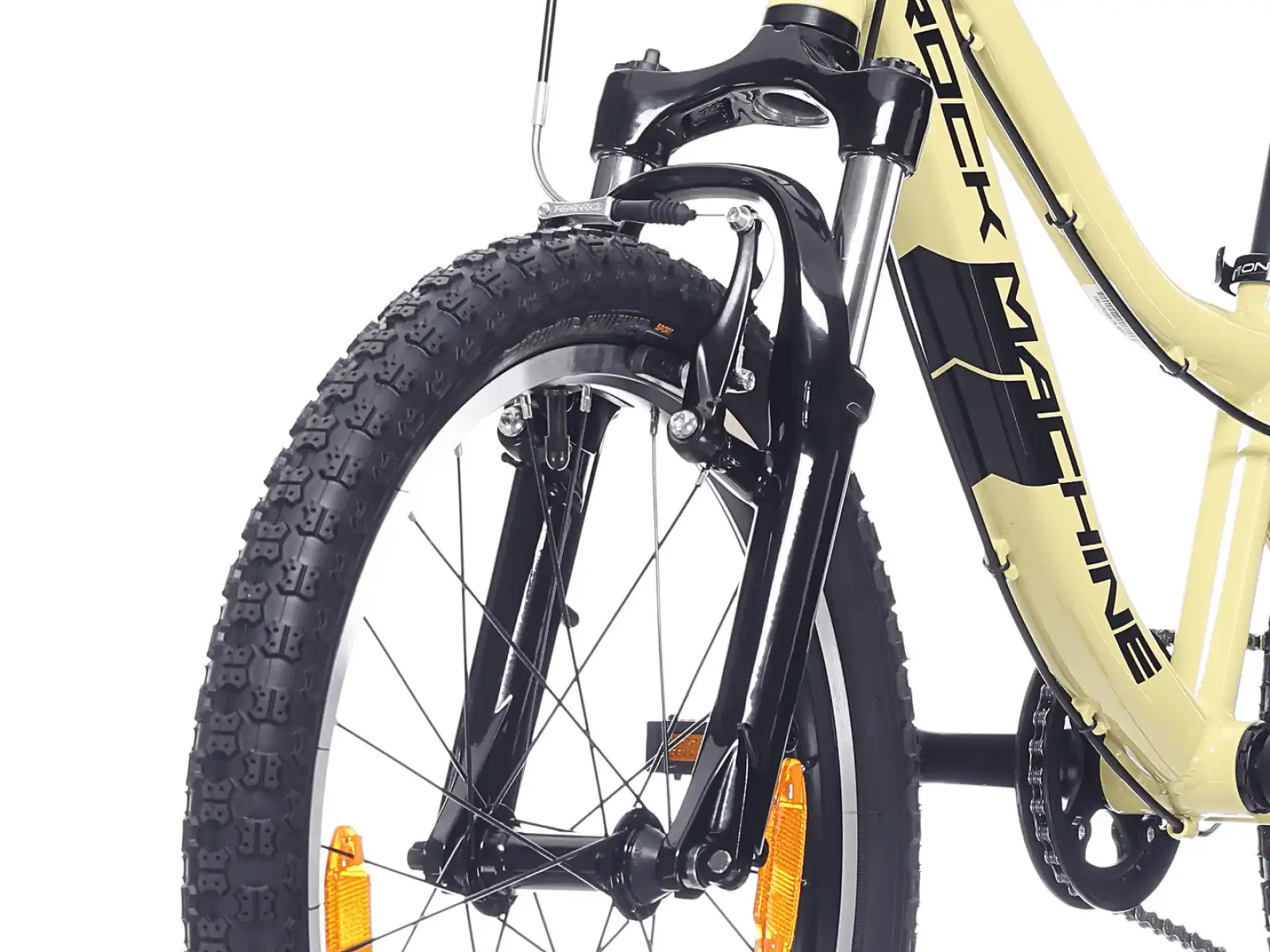 Rock Machine Storm 20 VB rower dziecięcy Sulfur Yellow