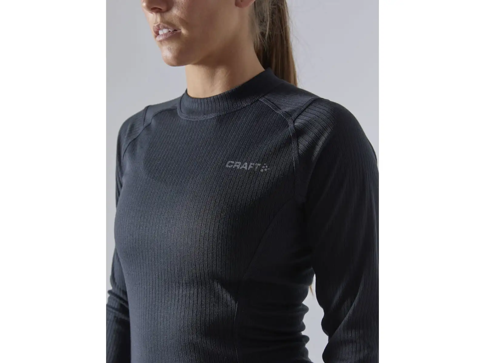 Craft Core Dry Baselayer damski zestaw koszulka z długim rękawem + spodnie czarna